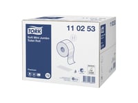 Toalettpapir Tork T2 Premium Jumbo Mini Soft, 2-Lags, Kartong Med 12 Ruller