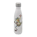 Lesser & Pavey 500ml Stainless Steel Water Bottle | Eco Friendly Stainless Steel Bottle With Lid & Carry Handle | Freddy Frog Stainless Steel Bottles For Office, Sports or On The Go - Bug Art