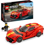 LEGO Speed Champions Ferrari 812 Competizione, Sports Car Toy Model Building Kit