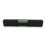 Audio d'ordinateur avec support de téléphone Haut-parleur Bluetooth sans fil Portable Mini Vard Subwoofer Rechargeable, Vert