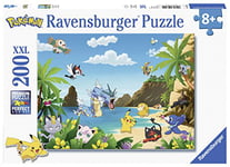 Ravensburger - Puzzle Enfant - Puzzle 200 pièces XXL - Attrapez-les tous ! / Pokémon - À partir de 8 ans - Puzzle de qualité supérieure - Carton épais et résistant - Jeu vidéo - 12840