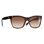 CHANEL Pillow Sunglasses CH5418 Dark Havana/Beige