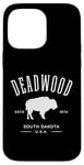 iPhone 14 Pro Max Deadwood South Dakota USA Bison Design Souvenir Case