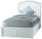 GFW Madrid Ottoman Single Wooden Bed Frame - White