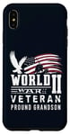 iPhone XS Max World War II 2 Veteran Proud Grandson Service Eagle Flag Case