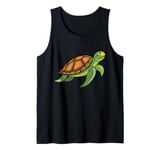 Cute Turtle Sea Animal Tortoise Wildlife Tank Top