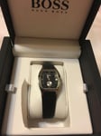 MONTRE Femme HUGO BOSS Bracelet en Cuir et Cadran en Argent. 299,00€ Neuve