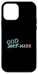 Coque pour iPhone 12 mini Graphique couleur turquoise fabriquée par Dieu turquoise