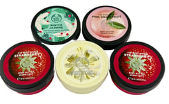 The Body Shop 5 Body Butter Strawberry Moringa Jasmine Grapefruit 50ml Gift Set