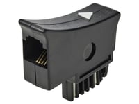 Renkforce Telefon (Analog) Adapter [1X Tst-Stecker - 1X Rj11-Stecker 6P4c] Schwarz (Rf-5046540)