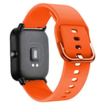 20mm 22mm WatchBand För Amazfit GTS 2/3/4 Mini Band GTR 2/3/4 42mm Silikon Armband Armband För Amazfit Bip Band Tillbehör Orange 20mm Watchband