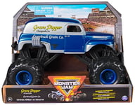 Monster Jam, Official Grave Digger Monster Truck, Currituck Grain Co Collector Die-Cast Vehicle, 1:24 Scale, Kids’ Toys for Boys and Girls Aged 3 and up