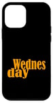 Coque pour iPhone 12 mini Orange Graphic Mercredi Jours de la semaine Orange Graphic