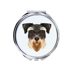 Schnauzer - peili kuva ja geometrinen merkki Art-Dog-merkiltä