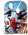 STAR CUTOUTS MARVEL Spider-Man Web Warriors Child Size Party Stand-In, Multi-Colour, 136 x 94 x 136 cm