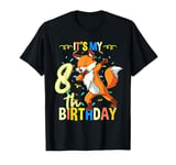 Its My 8th Birthday Dabbing Fox T-Shirt