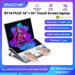 BY16 plus Core I7 Laptop Dual Screen Touch Laptops DDR4 16GB 32GB RAM 2TB SSD Wi