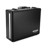 Analog Cases UNISON Case for Akai MPC One and comparable Groovebox (transport case, aluminium corner protection, padded lid with handle, cable storage compartments), black