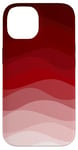 Coque pour iPhone 14 Dégradé simple - Vague rouge sang