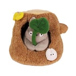 SEMIC Tronc d'arbre Peluche Mon Voisin Totoro Studio Ghibli Jeunesse Unisexe, Multicolore, 12cm