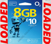 O2 Sim Card - New and Sealed Big Bundle  02 O2 & £10 Package 8GB UNLIMITED CALLS