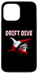 Coque pour iPhone 13 Pro Max Équipement de plongée sous-marine - Drapeau de plongée Shark Drift pour la plongée sous-marine