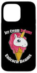 iPhone 14 Pro Max Ice Cream Dreams Unicorn Beams Sweets Magical Treat Case