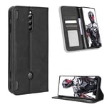 Red Magic 8 Pro/8 Pro+ Case [Wallet Case] [Kickstand] [Card Slots] [Magnetic Flip Cover] Compatible with Red Magic 8 Pro/8 Pro+ Smartphone(Black)