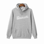 (HW0092Navy-XXL）Hupparit Miesten Hip Hop DREAMVILLE J Cole Logo Hupullinen Prey Letter