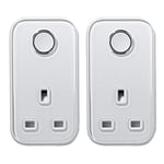 Hive Active Smart Plug with Signal Booster Feature, 2 Pack , White