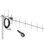 450 Mhz - NMT riktantenn med 12,50 dBi förstärkning inkl 10 m kabel.