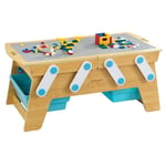 Table building bricks play n store kidkr