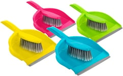 1PC  Dust  Pan &  Brush  Set  Assorted  Colors ( Blue / Pink / Yellow / Green )