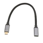 Höghastighets USB C-förlängningskabel - 10 Gbps datasynkronisering, 100 W power , 4K 60 Hz videoutgång, E Marker Chip, 0,25 m