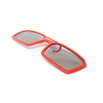 New 4 Pairs of Clip On 3D Glasses Red Polorised For LG Tv Cinema RealD