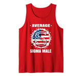 Funny Sigma Shirt Cool Sigma Brainrot Meme Rizz Sigma Male Tank Top