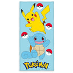 Pokemon serviette de bain pikachu & carapuce 75 x 150 cm Herding HHE6194224516