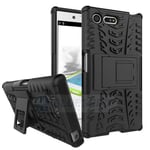 Sony Xperia X Compact      Heavy Duty Case    [Black]