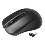 Promate Ergonomic Wireless Mouse With Ambidextrous Design.