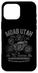 Coque pour iPhone 16 Pro Max Moab Utah Route U-128 Colorado River Retro Moto Design