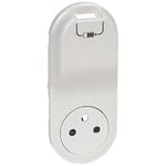 enjoliveur - prise de courant 2p+t + usb- legrand céliane - blanc