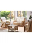 Desser Opera Rattan 4-Seater Lounge Set, Light Oak/Jasper