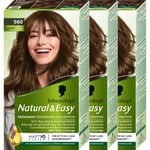 Schwarzkopf Schwarzkopf Natural&Easy 560 Kashmir Ljusbrun 3-pack