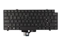 Dell - Erstatningstastatur For Bærbar Pc - Bakbelysning - Qwerty - Usa - Oppusset - For Latitude 3440, 54Xx, 7420 2-In-1, 7430, 75Xx  Precision 34Xx