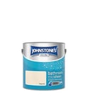 Johnstone's - Bathroom Paint - Magnolia - Mid Sheen Finish - Stain Blocker Paint - Use in Moist & Damp Areas - Low Odour - Dry in 1-2 Hours - 12m2 Coverage per Litre - 2.5L