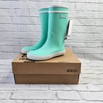 Aigle Unisex Kid's Lolly Pop 2 Rain Boot Size UK 11.5 Lagune Green Wellies