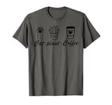 cat Plant Coffee T-Shirt