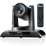 Tenveo PTZ Caméra de Conférence Zoom Optique 20X USB3.0 HDMI Caméra de Vidéoconférence 1080P 60FPS Streaming Webcam Fonctionne avec Skype/Zoom/Teams/OBS pour Réunion Eglise Education Médical