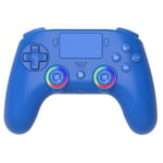 Subsonic - Manette sans fil pour PS4 / Playstation 4 – manette bluetooth avec LED, vibrations et prise pour casque gaming - Bleu