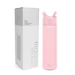 Simple Modern Gourde Isotherme avec Paille | Gourde Sport Adulte en Acier Inoxydable | Summit | 650ml | Blush